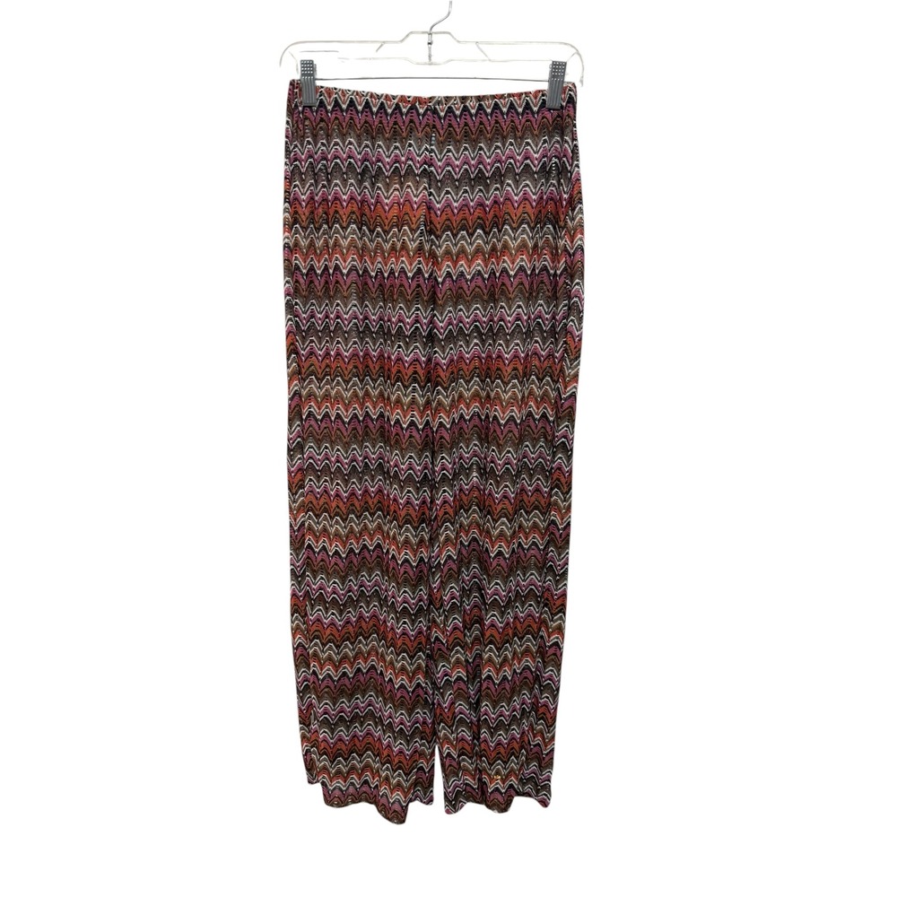 NWT Shade & Shore Crochet Wide Leg Cover Up Pants Small Chevron Boho Multicolor